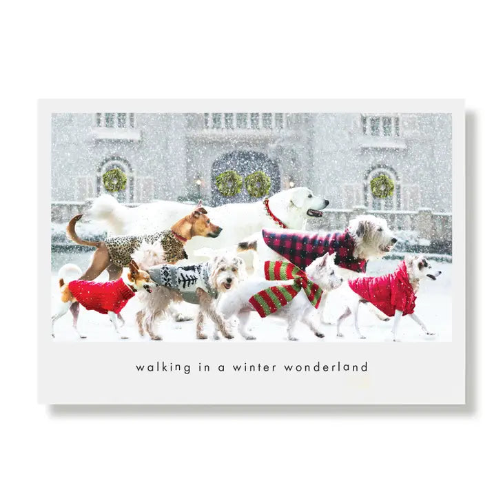 Winter Walkers Holiday Card - Sold individually