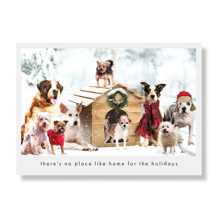 Saint Bernard and Gang Holiday Card - Sold individually