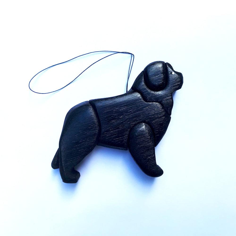 Newfoundland 3-D Wood Art Ornament - Limited