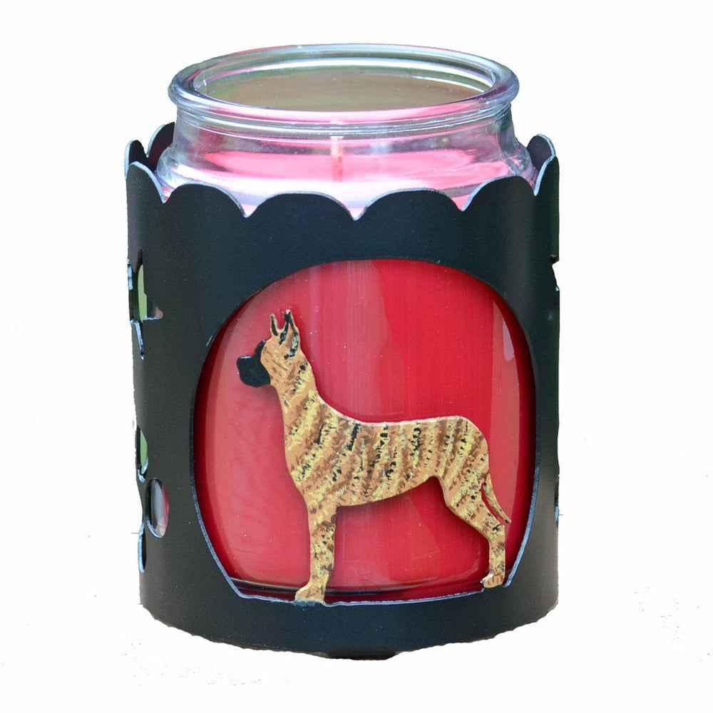 Great Dane Jar Candle Wrap - Brindle