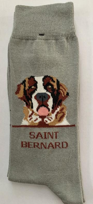 Saint Bernard socks for men - gray