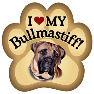 I Love my Bullmastiff - Magnet