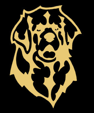Leonberger Decal for Tinted Glass - Gold