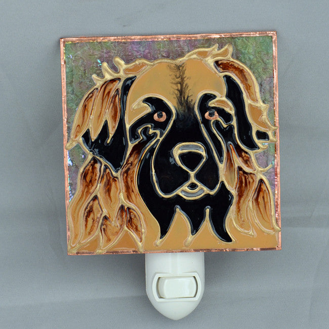 "Stained Glass Leonberger Night Light"