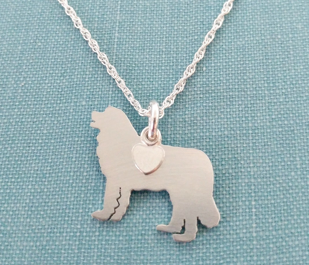 "Sterling Silver Leonberger Pendant and 18" Chain"