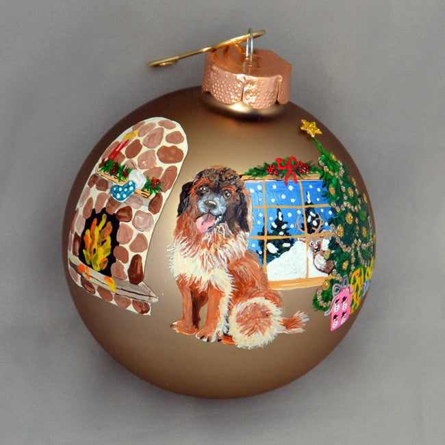 Hand Painted Leonberger Ornament
