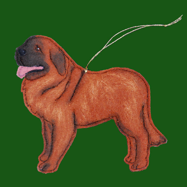 Quilted Wool Leonberger Ornament
