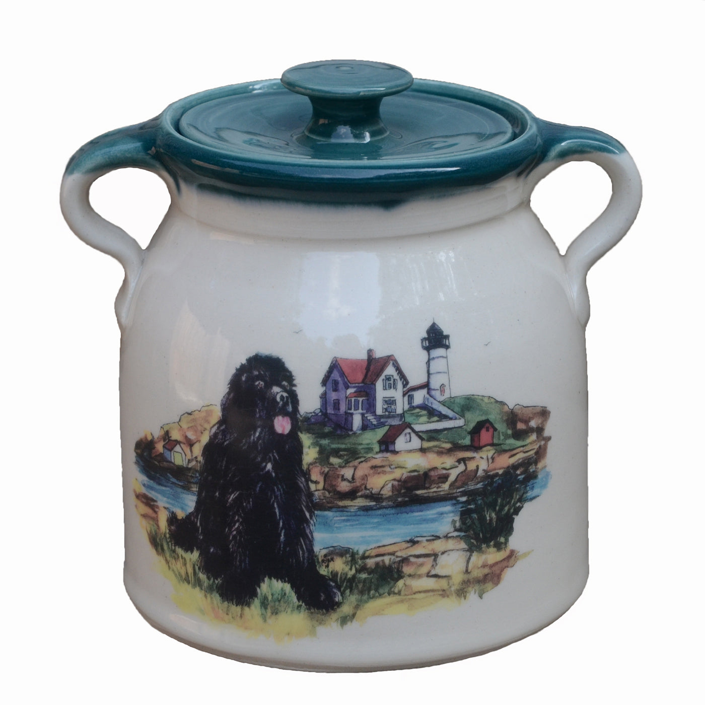 Handmade NEWF Bean Pot - 2 Quart
