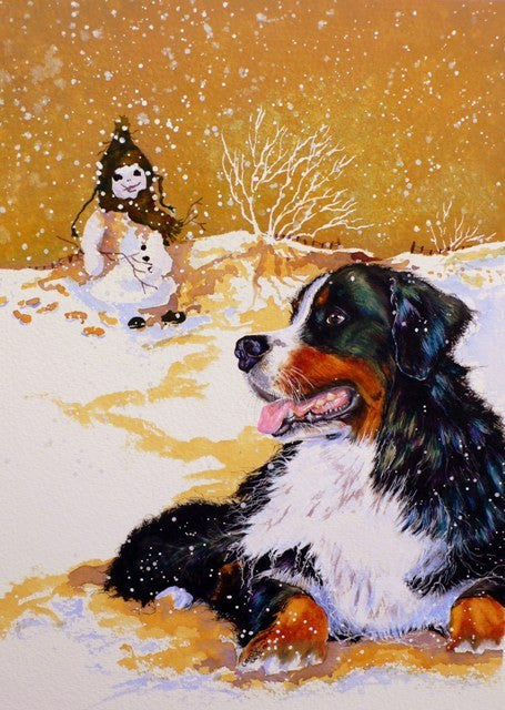 Bernese Christmas Cards - Sold individually