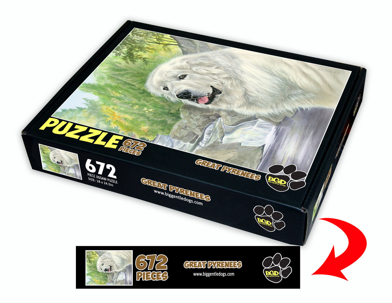 Great Pyrenees - 672 piece puzzle