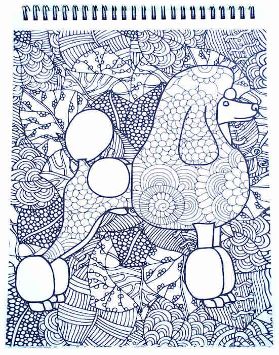 Puppies! Adult Coloring Book
