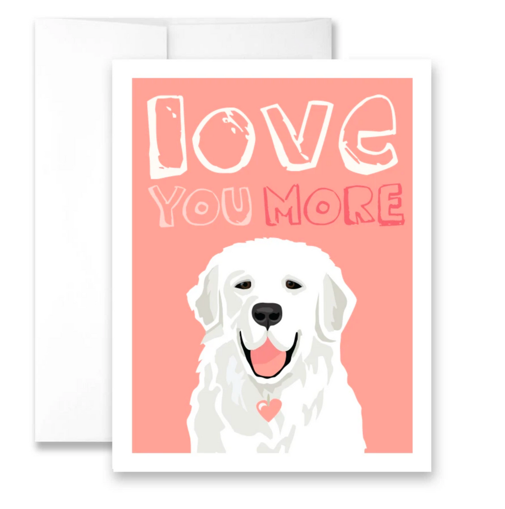 love you more - single card