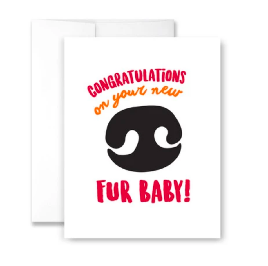 Congratulations on your new fur baby! - single card
