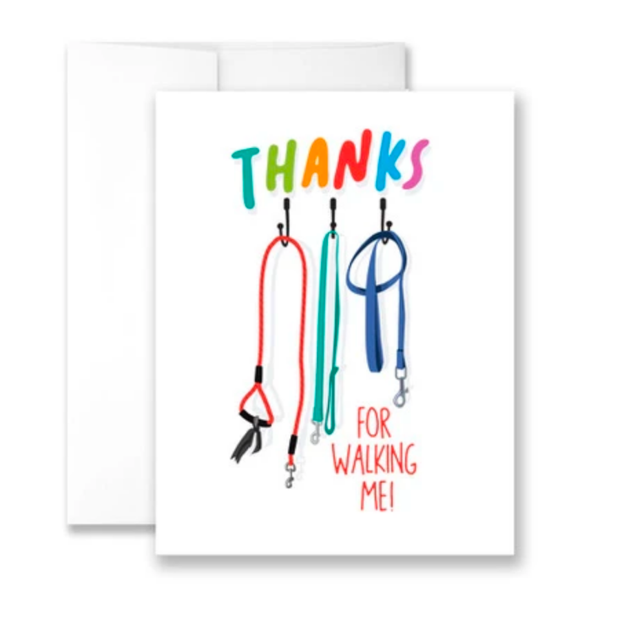 thanks for walking me! - single card
