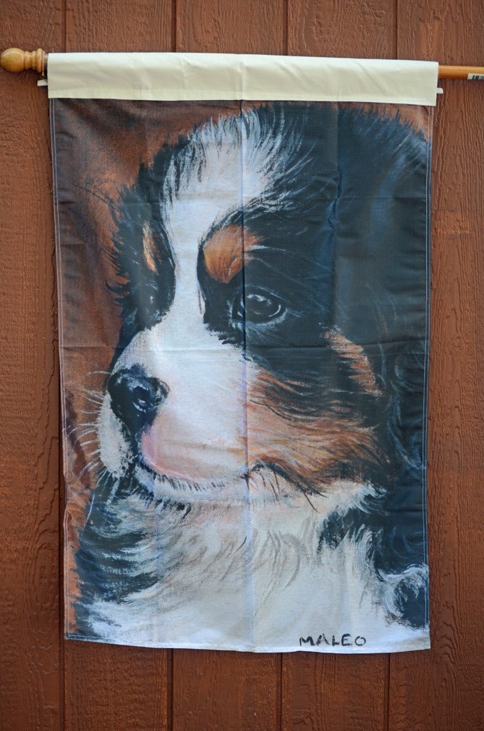 Bernese Puppy – 1 ply full sized flag
