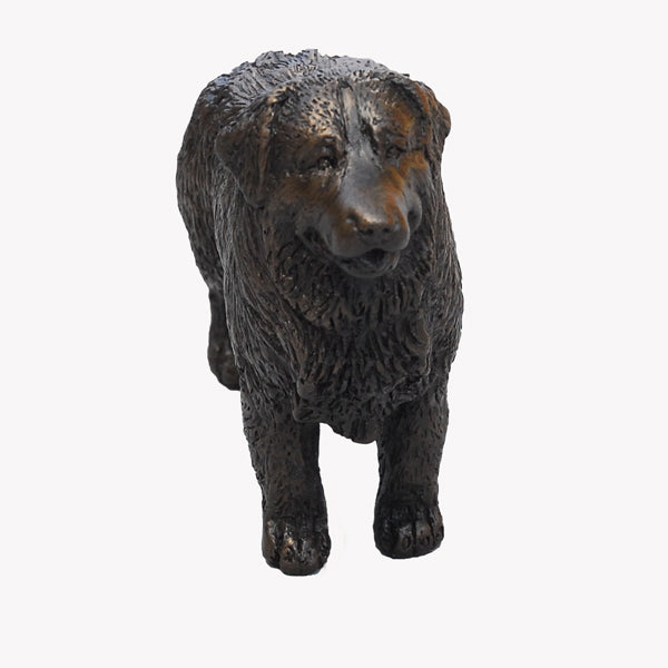 Standing Bernese Mountain Dog - small bronze sculpture