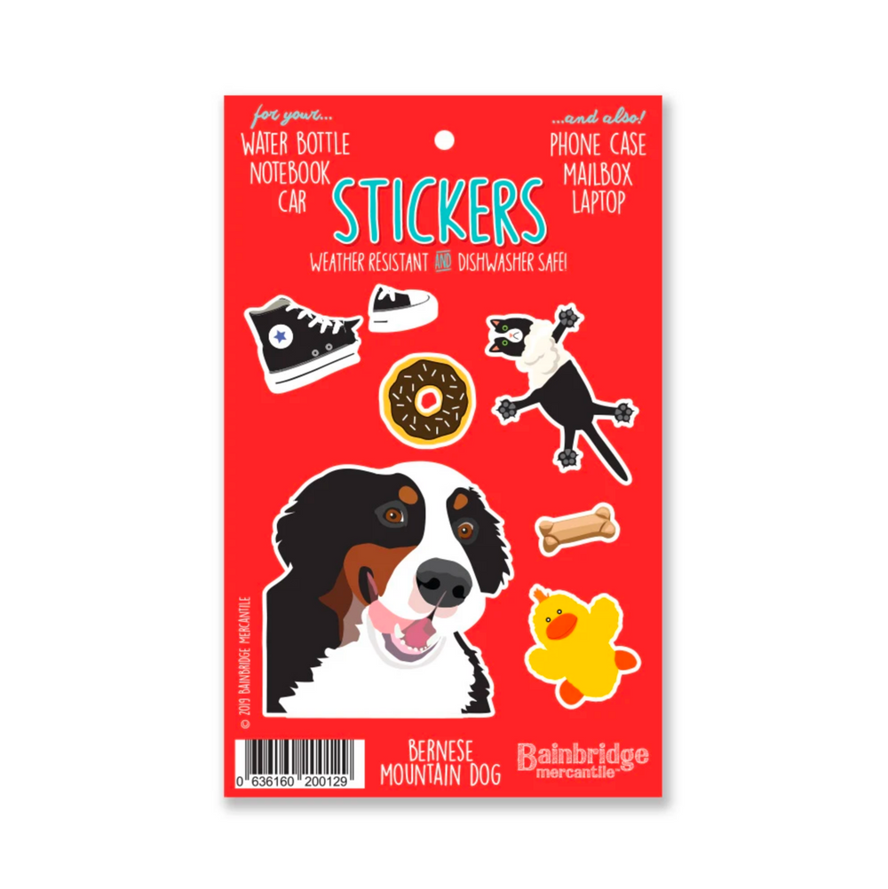 Weather Resistant Bernese Stickers