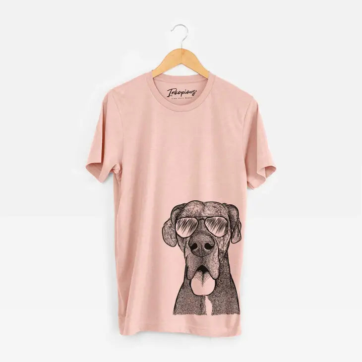 Great Dane Unisex Tee, with glasses, 5 colors