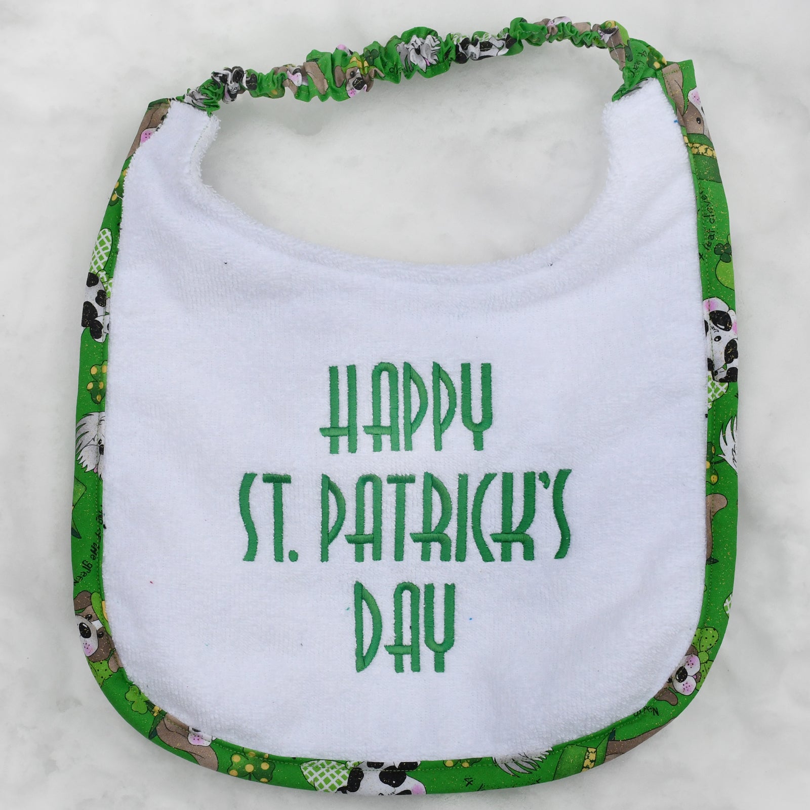 Happy St Patrick's Day, Drool Bib