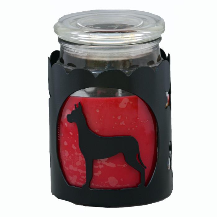Great Dane Jar Candle Wrap - Black