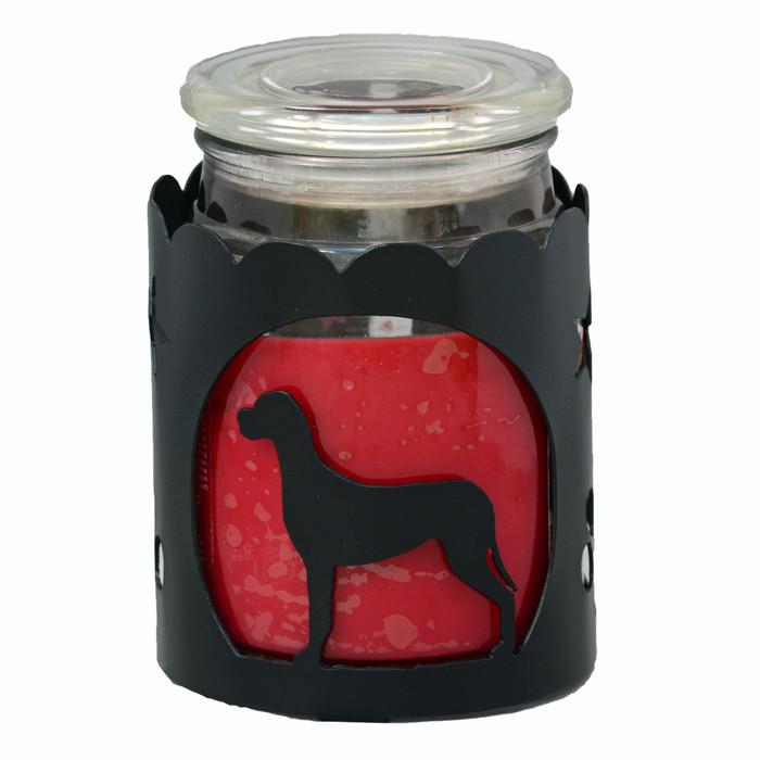 Great Dane Jar Candle Wrap - Black