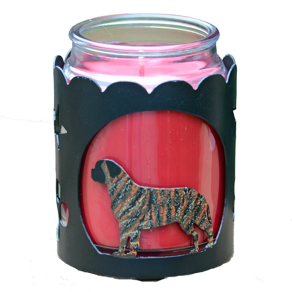 Bullmastiff Jar Candle Wrap - Brindle