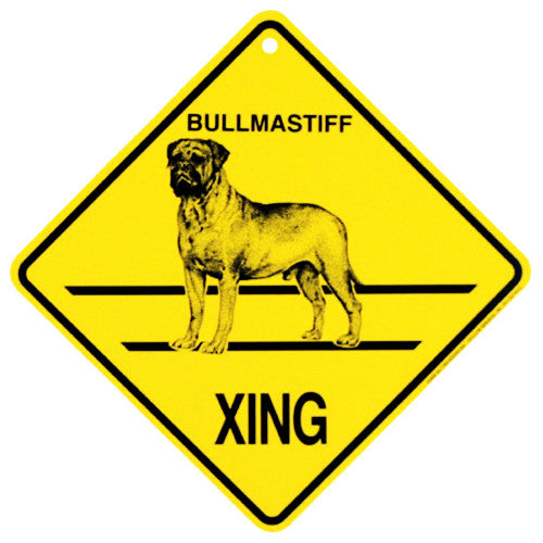 Bullmastiff Crossing Sign