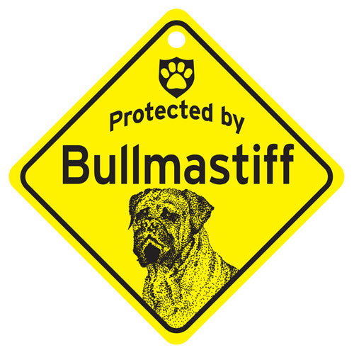 Protected By Bullmastiff Sign
