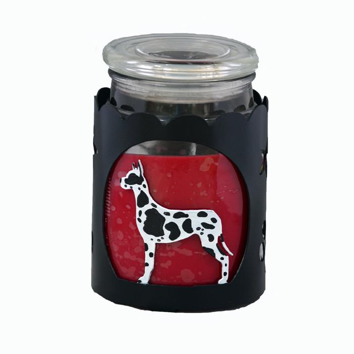 Great Dane Jar Candle Wrap - Harlequin