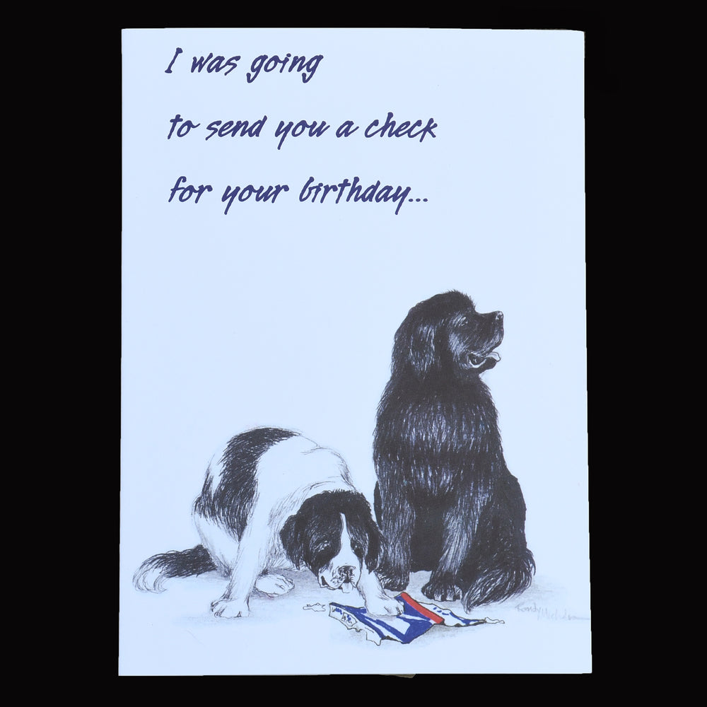 checks in the mail Birthday Card - sold individually