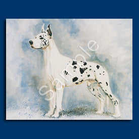 Great Dane Harlequin Blank Note Cards