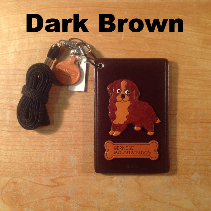 Leather Bernese ID Holder - Imported from Japan