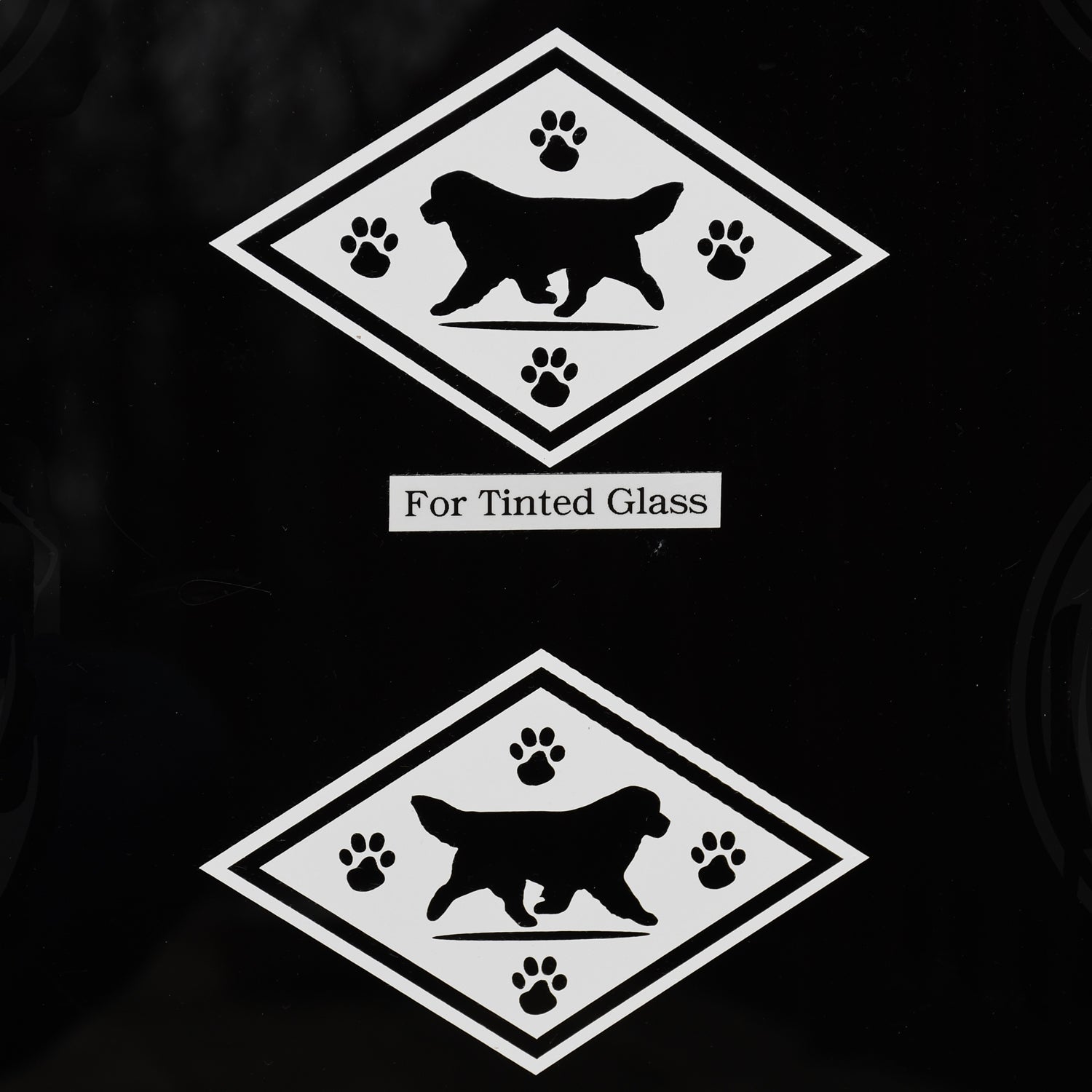 Diamond Newf Decals For Tinted Glass