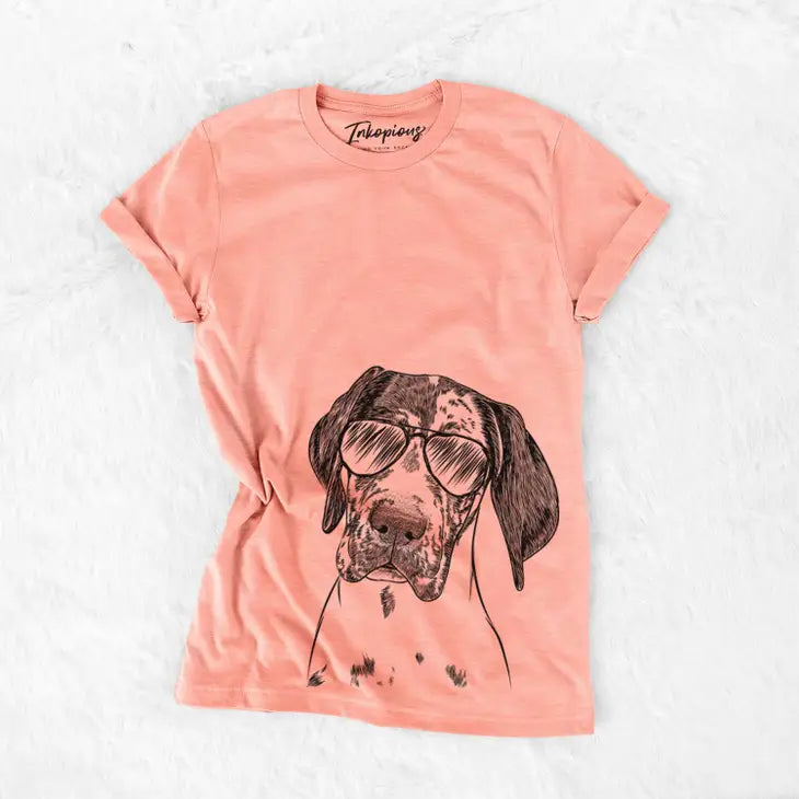 Great Dane Unisex Tee, with glasses, 5 colors