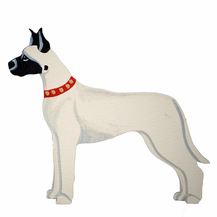 Hand Crafted Great Dane Ornament - Fawn