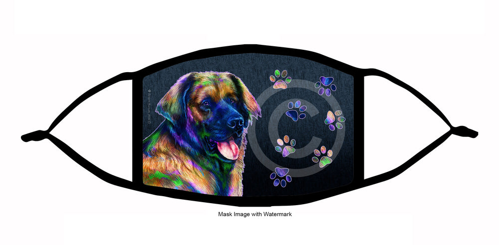funky pups leonberger face mask