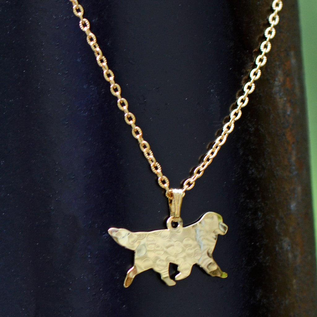 Gold Plated Newf Necklace