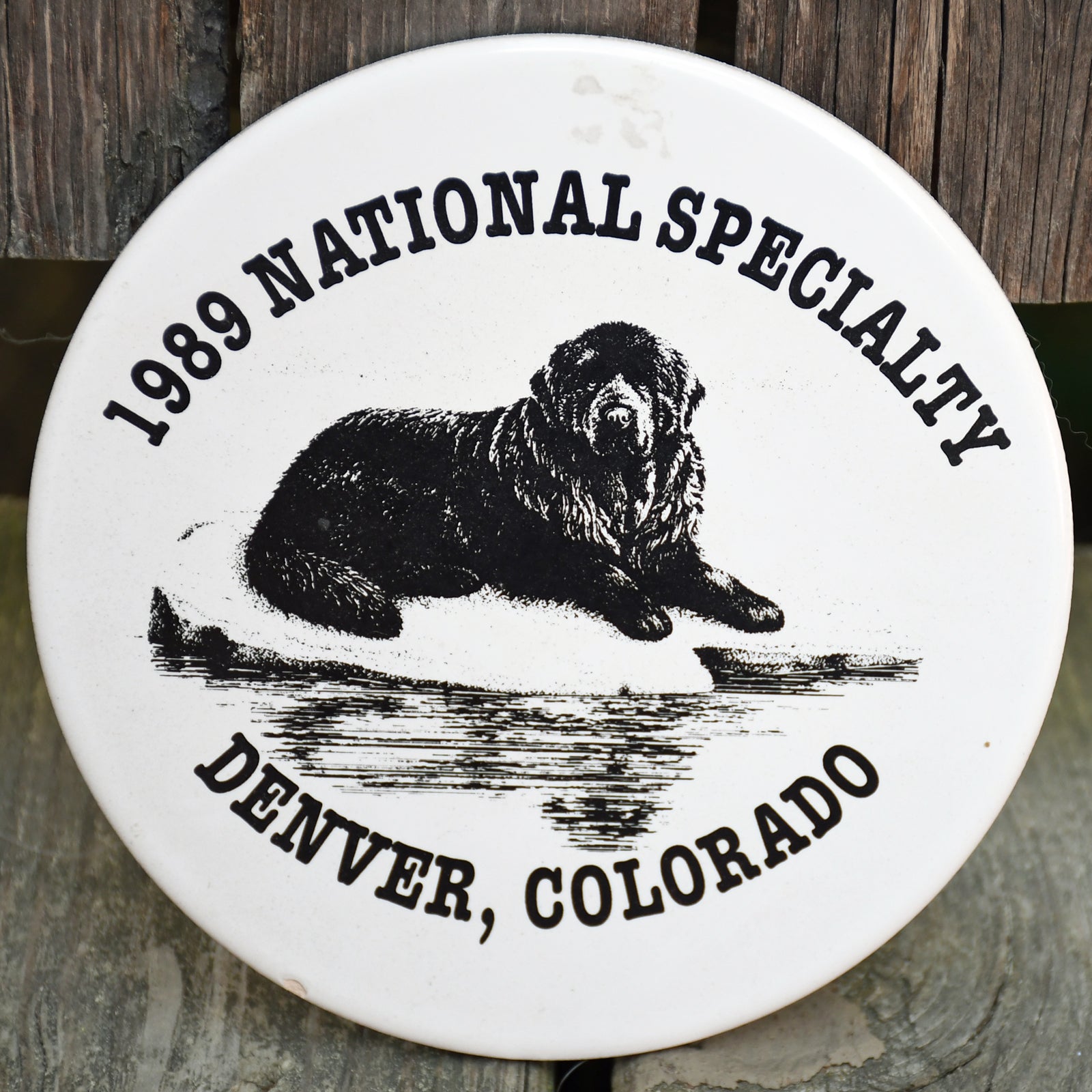 1989 National Specialty over-sized coaster/trivet