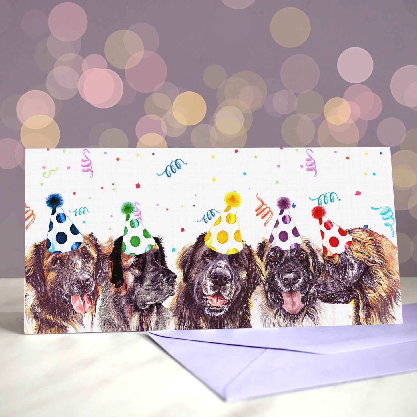 Leonberger Blank Greeting Card - Sold individually