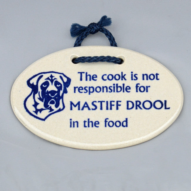 Mastiff DROOL In The Food - Plaque