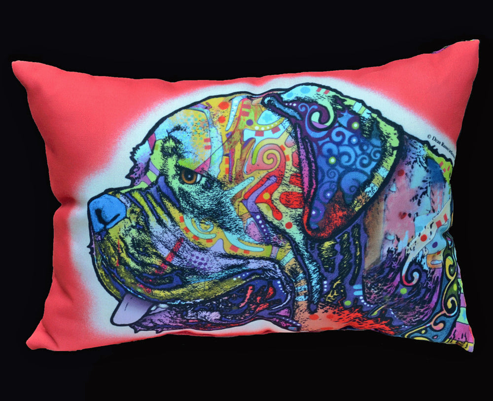"Double Sided Russo Mastiff Pillow"