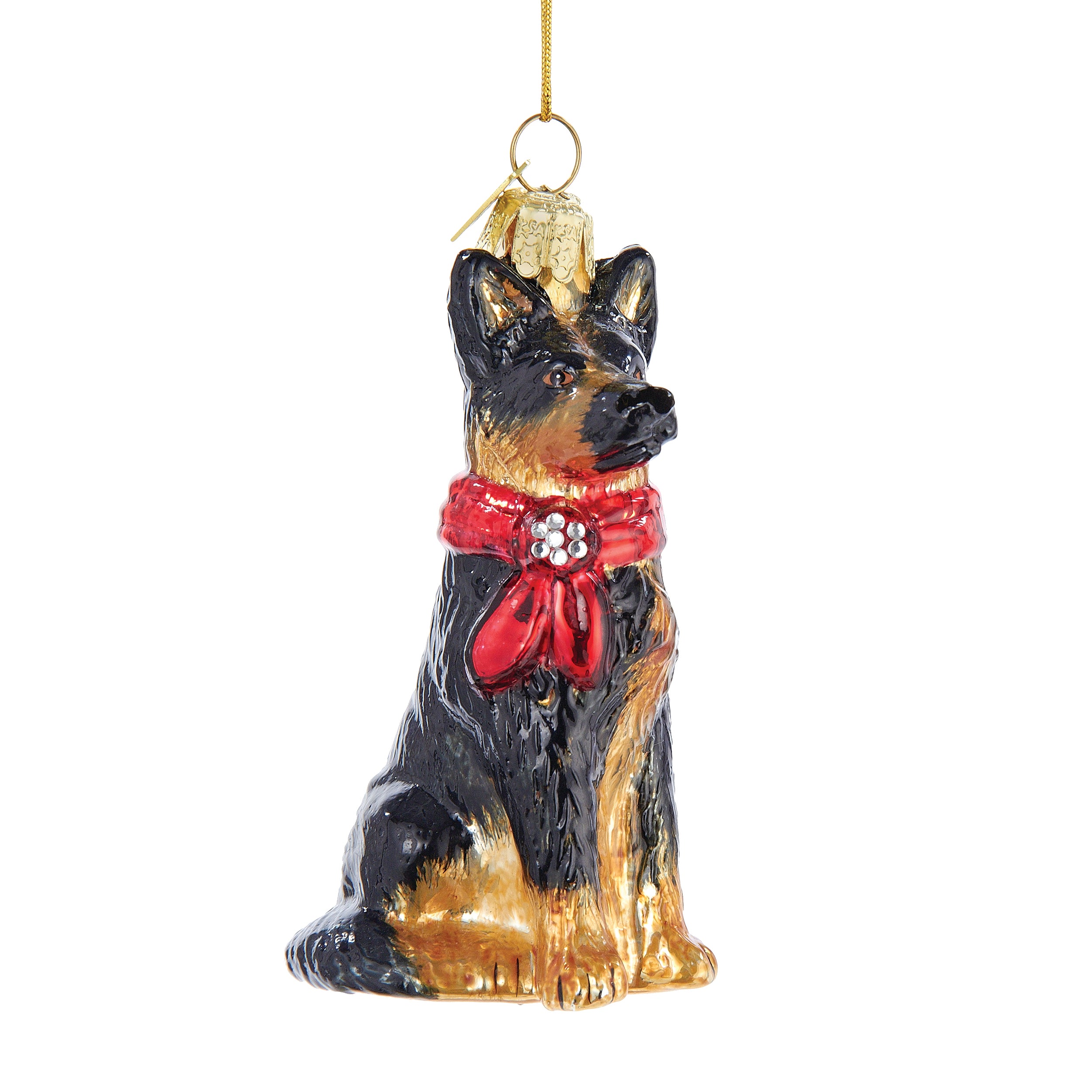 3.5" Glass German Shepherd Ornament