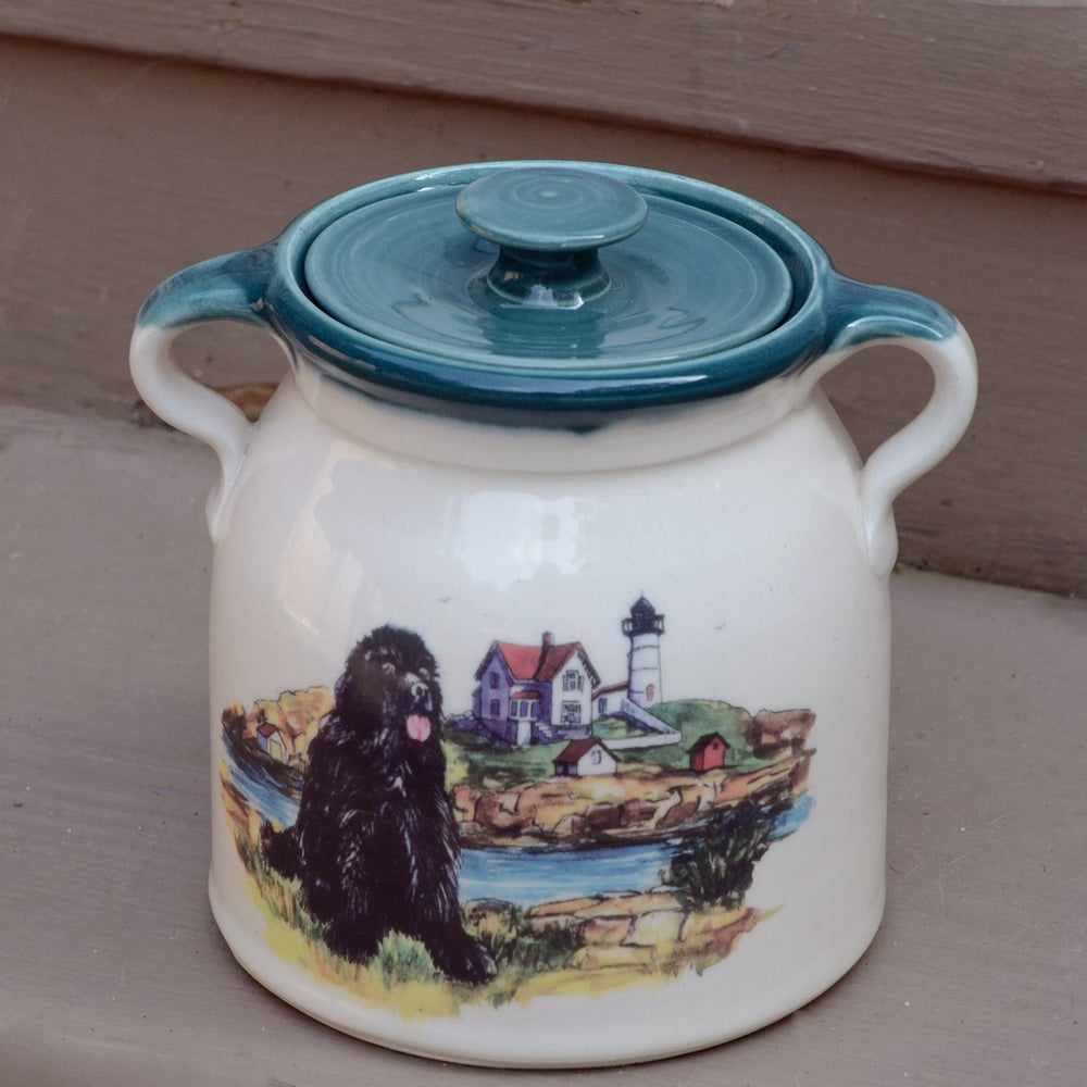 Handmade NEWF Bean Pot - 2 Quart