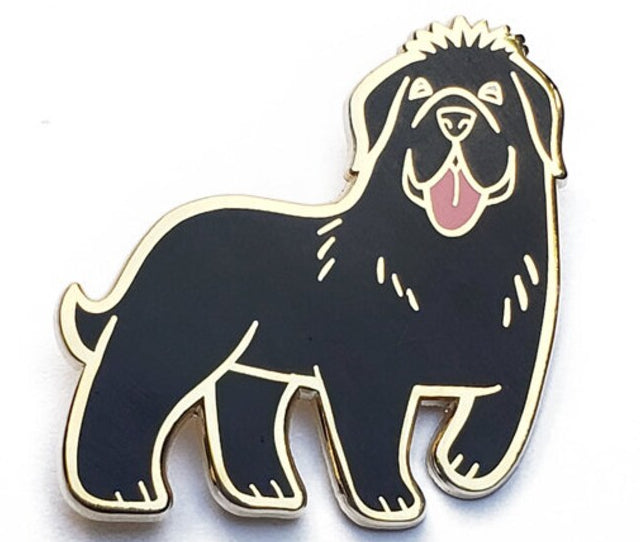 Newfoundland Dog Enamel Pin