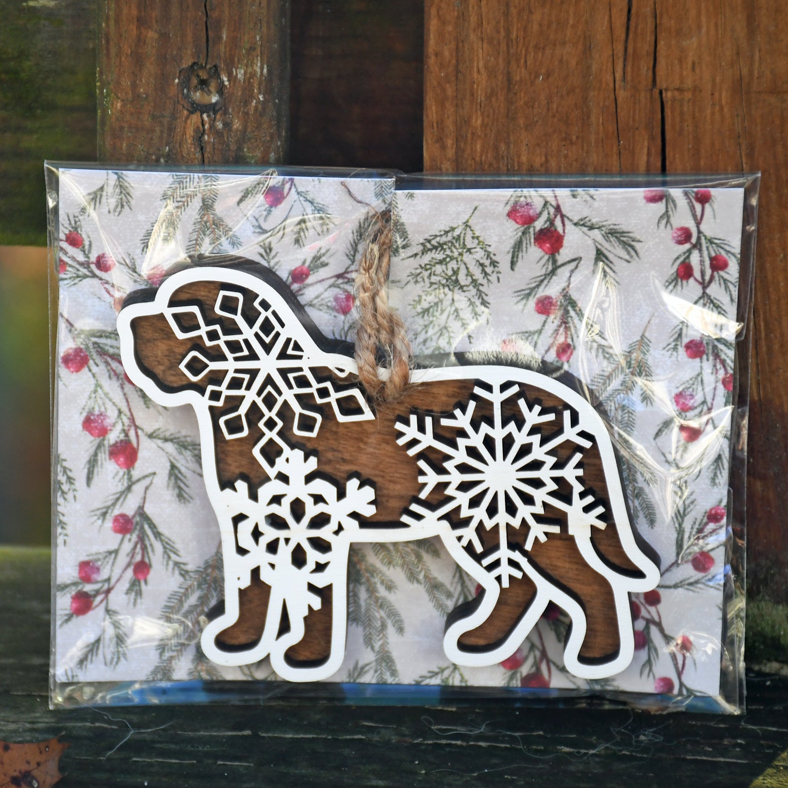 Mastiff Wooden Ornament