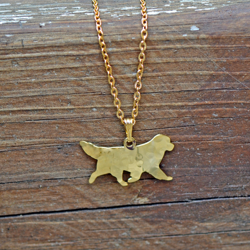 Gold Plated Newf Necklace