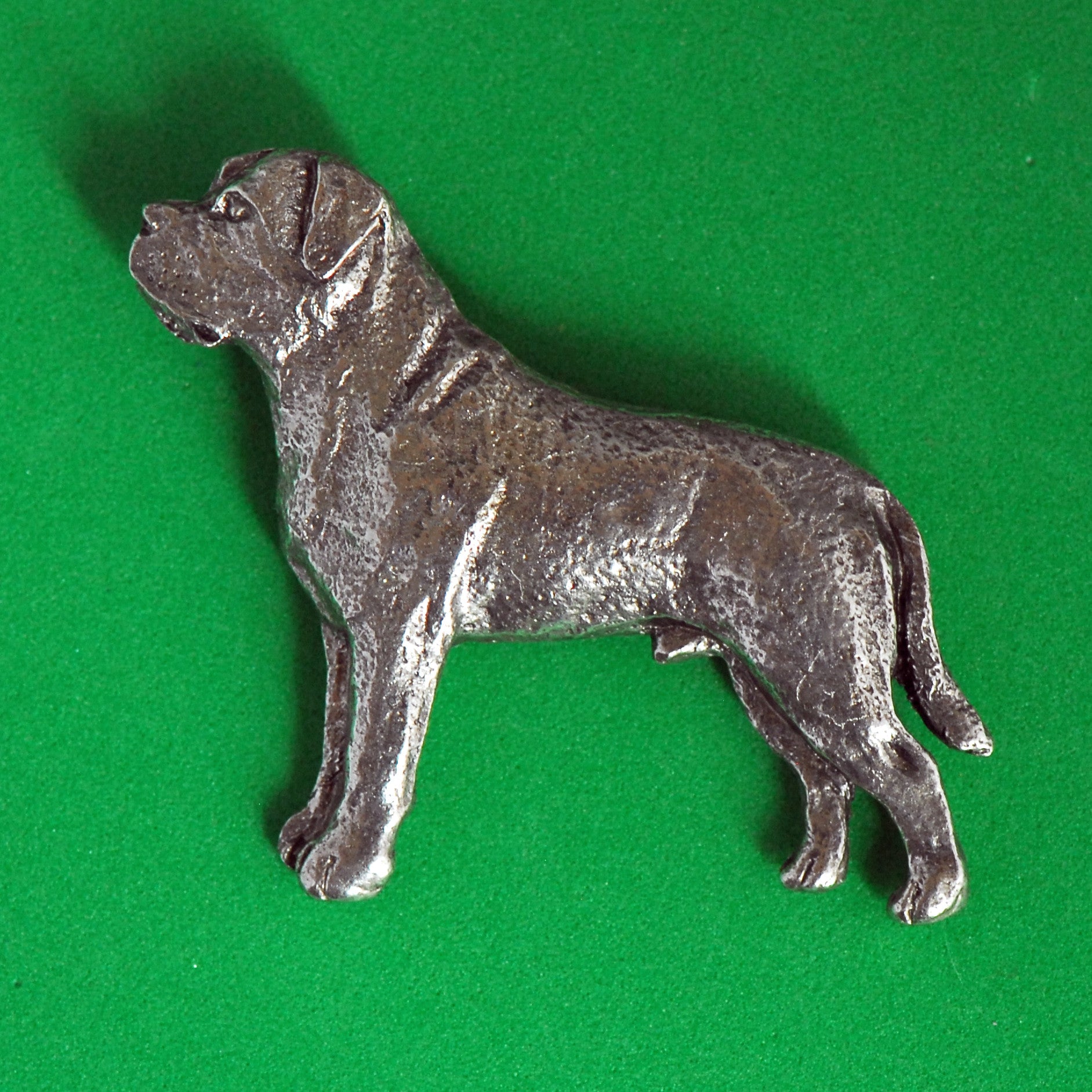 Antiqued Pewter Mastiff Pin