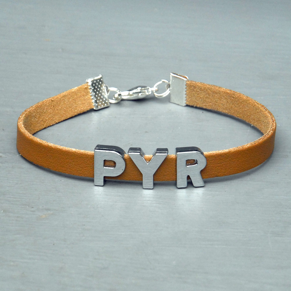 "PYR" charm/friendship bracelet - 8 inches