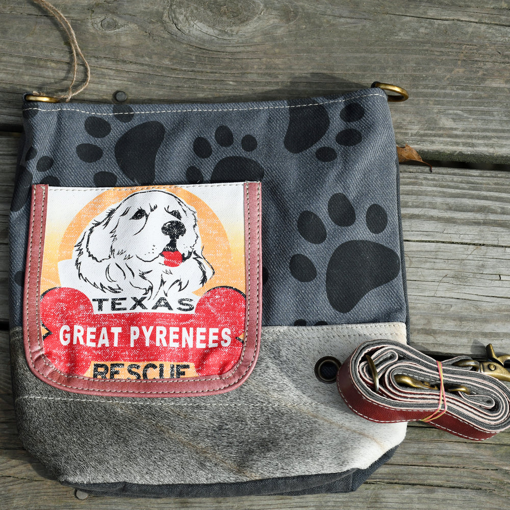 Great Pyrenees Canvas Cross Body Purse