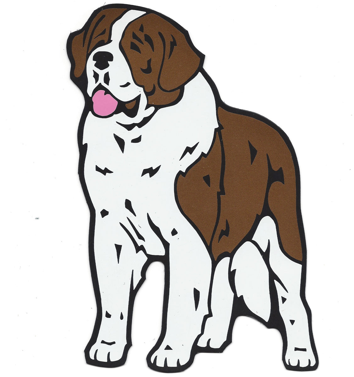 "Saint Bernard Standing - Large Magnet"